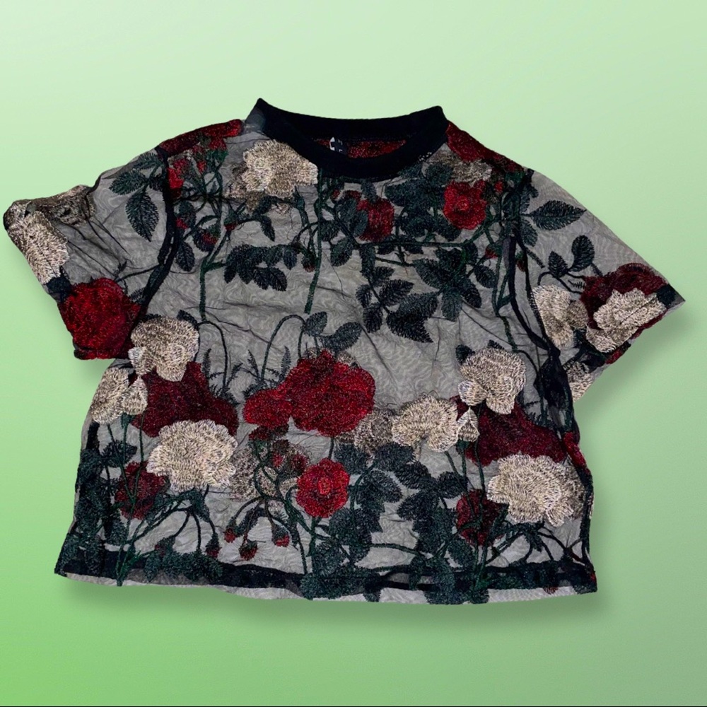Zaful embroidered blouse size 8